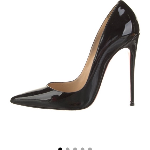 Christian Louboutin Shoes - Black Patent Leather Stiletto Heels